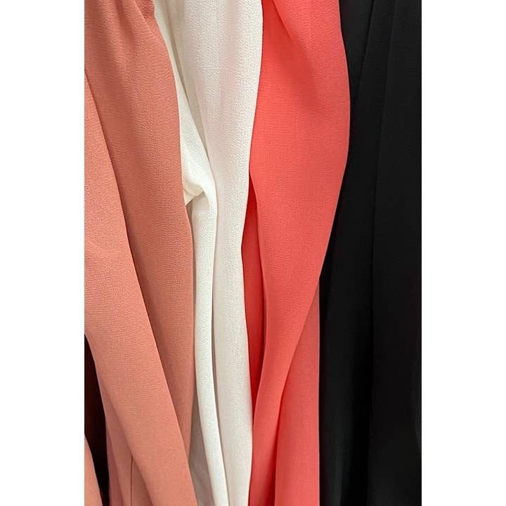 PLUS SIZE CHIFFON SURPLICE OFF SHOULDER TOP for wholesale by Curve Market