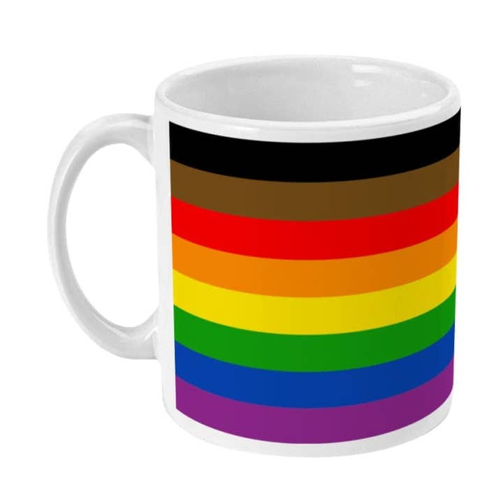 Caneca de café da bandeira do orgulho homossexual da Filadélfia por atacado de Rainbow & Co