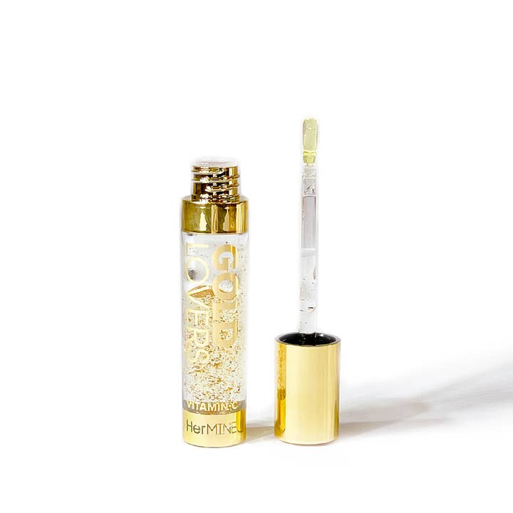 SM Beauty LLC - Wholesale Lip Gloss - Hermine Gold Lovers Sparkling Clear Lip Gloss3