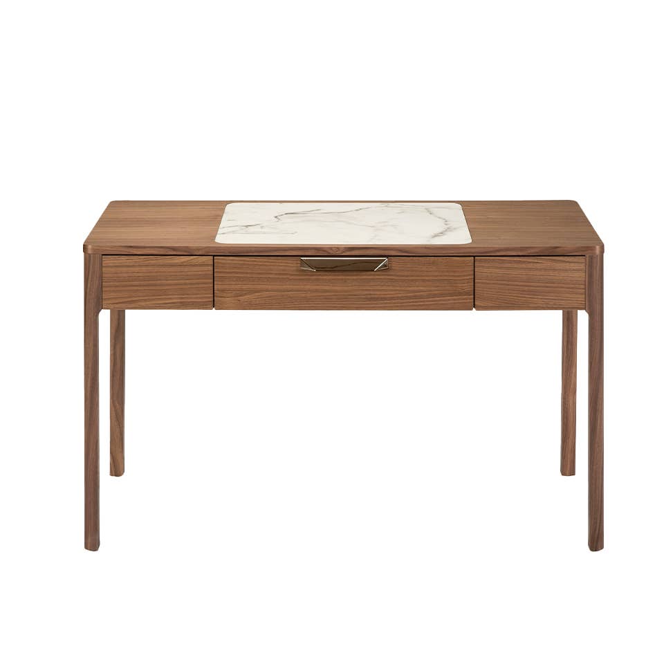 ANGEL CERDA – wholesale Console table – Walnut veneered wood dressing table with central part2