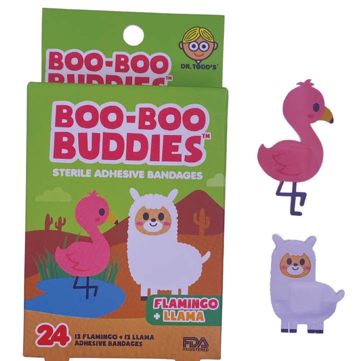 Boo Boo Buddies - Wholesale Bandaids/Bandages - 36 BOX PDQ DISPLAY - Each Box - 24 Pack | Fun, Waterproof, 2