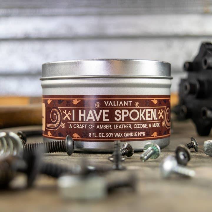 Valiant Candle - Wholesale Travel Candles - I Have Spoken Candle2