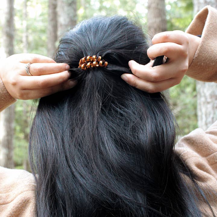 BANDED - Wholesale Hair Tie - Chrome Metallic Hair Cords