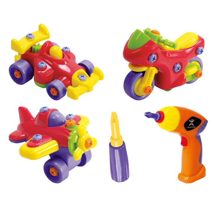 MOTOR WORKS DIY Take-Apart Vehicle Set for wholesale by Discovery Toys