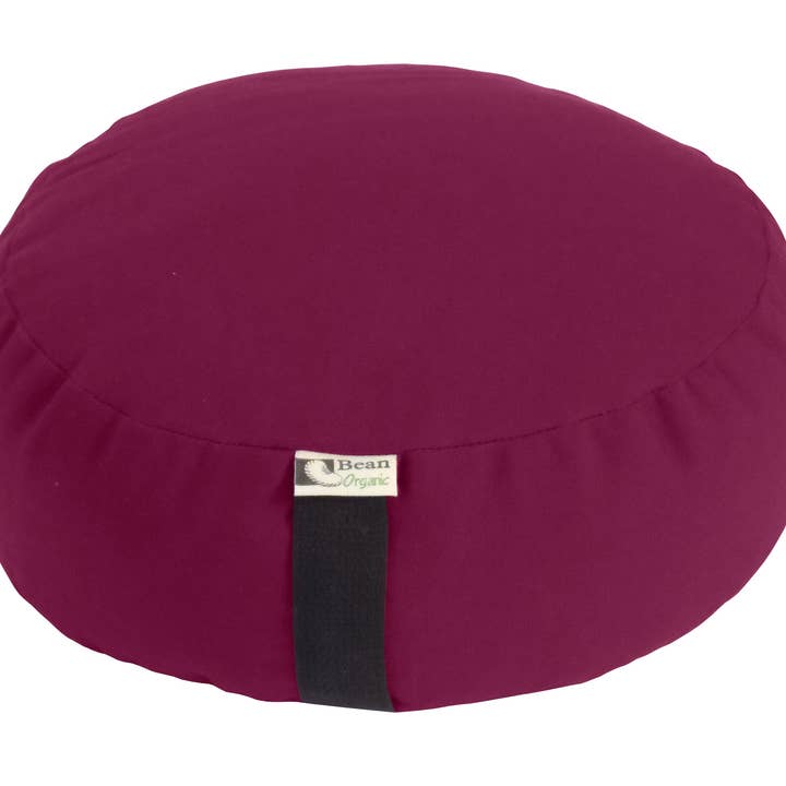 Bean Products - Wholesale Meditation Supplies - Zafu Organic Cotton Meditation Cushion Round or Oval Organic Buckwheat Hull Fill