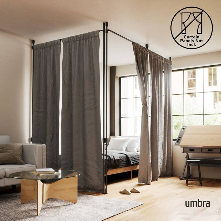 Umbra - Wholesale Curtain - Anywhere Expandable Curtain Rod and Room Divider2