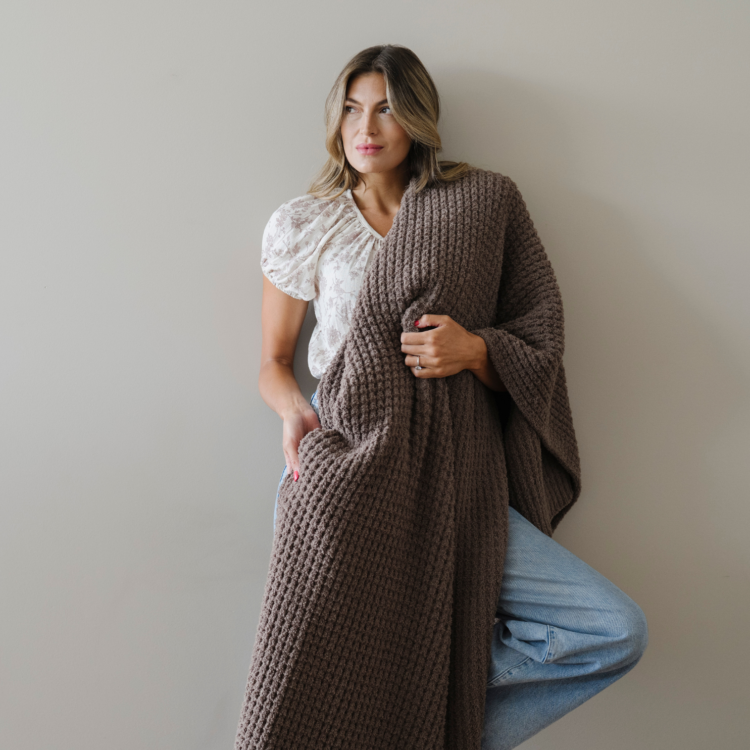 Saranoni - Wholesale Throw Blanket - WAFFLE KNIT THROW BLANKETS23