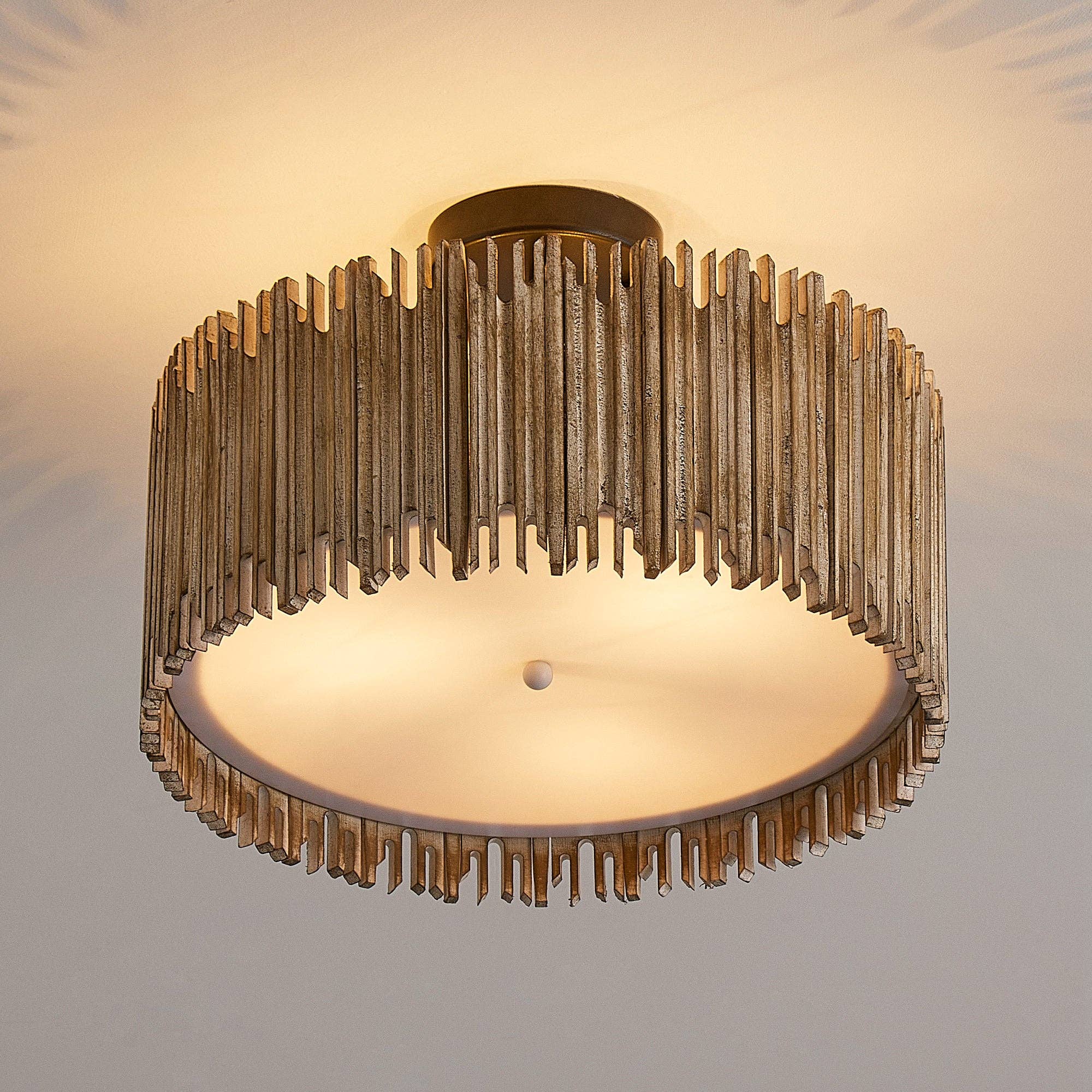 Brio Lighting - Wholesale Chandelier/Hanging Light - Farmhouse Light Lusteria 16" 3-Light LED Semi-Flush Mount4