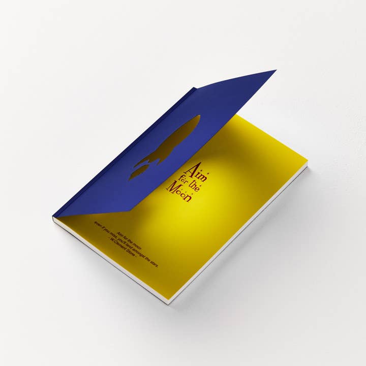 The Pop Out Card Company - Wholesale Notebook - Aim for the Moon Notebook