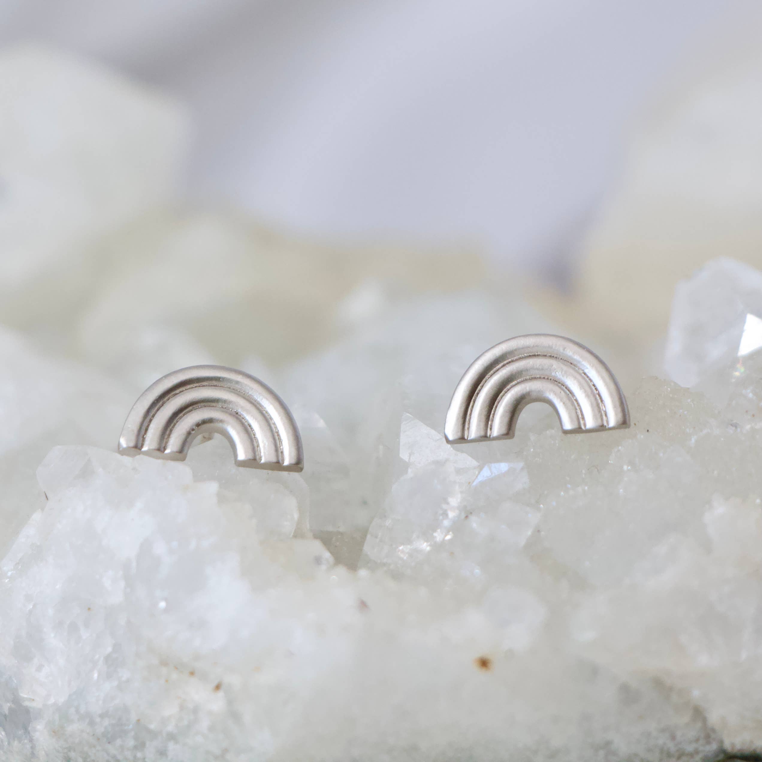 Mesa Blue - Wholesale Stud/Post Earrings - Rainbow Stud Earrings2