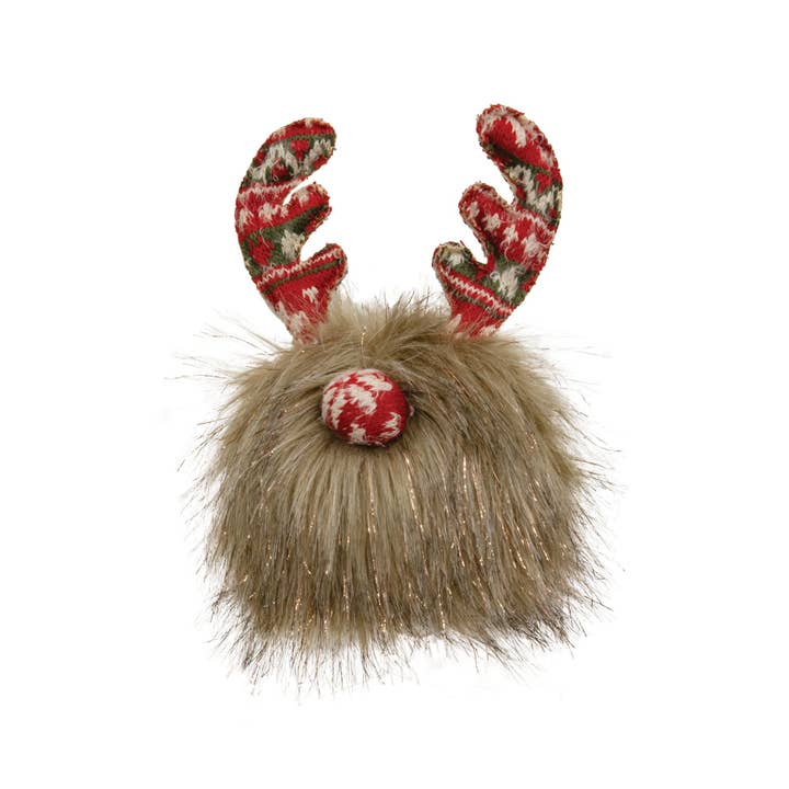 Bright Ideas - Wholesale Christmas Decoration - Nordic Sweater Brown Sparkle Gnome Ball