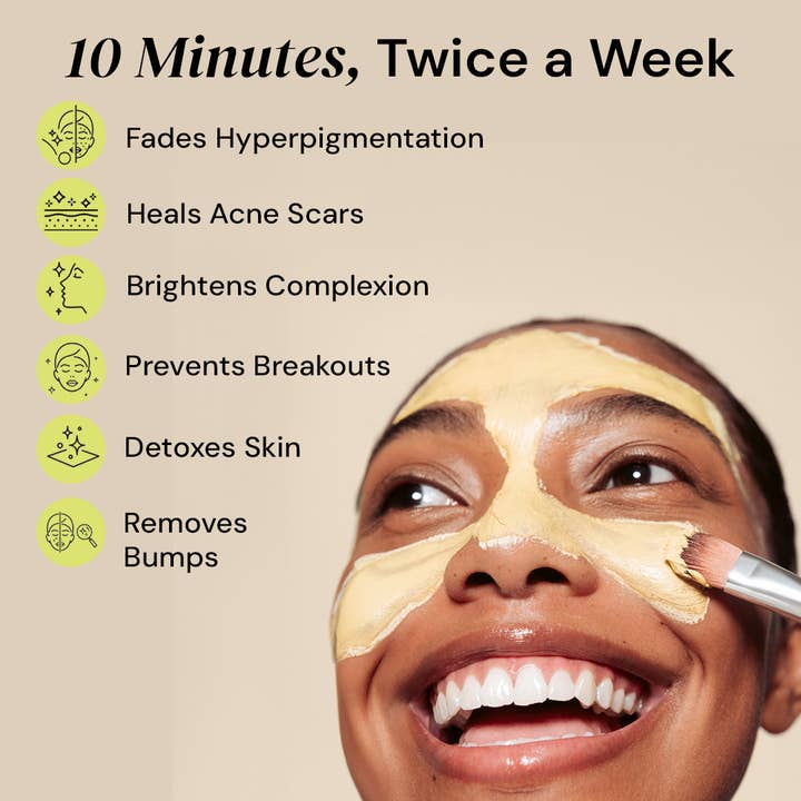 Gleamin - Wholesale Skincare Face Mask - Gleamin - Vitamin C Clay Mask with Brush1