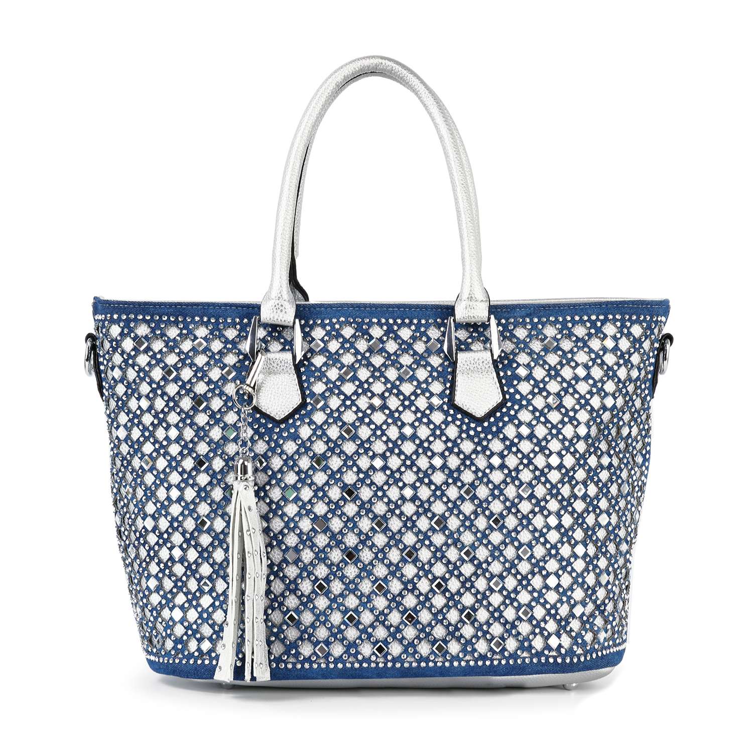 Handbag Express - Wholesale Tote Bag - Women's - Dazzling Rhinestone Shopper Style Tote12