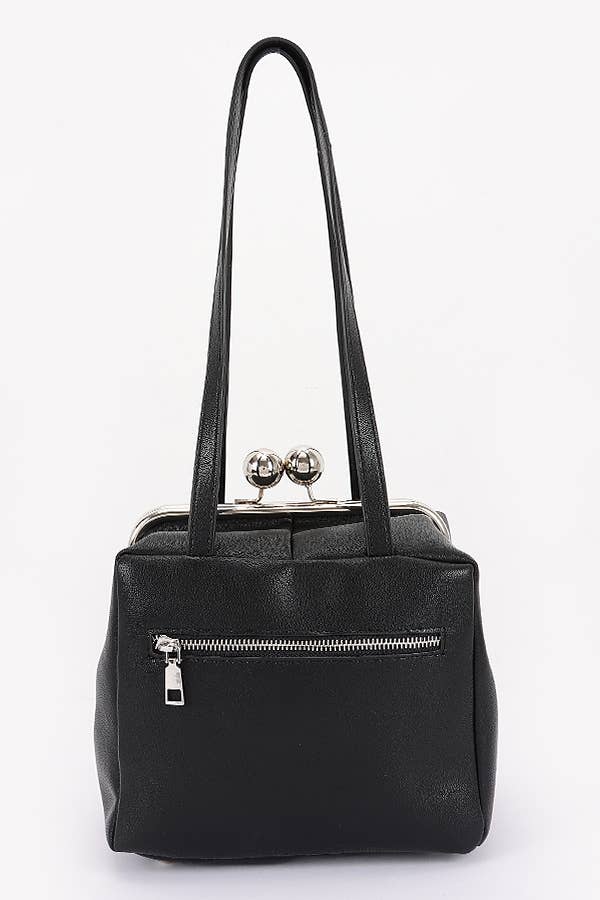 Oblige by G - Wholesale Shoulder Bag - Women's - Retro Kiss-Lock Square Shoulder Bag HPC66584
