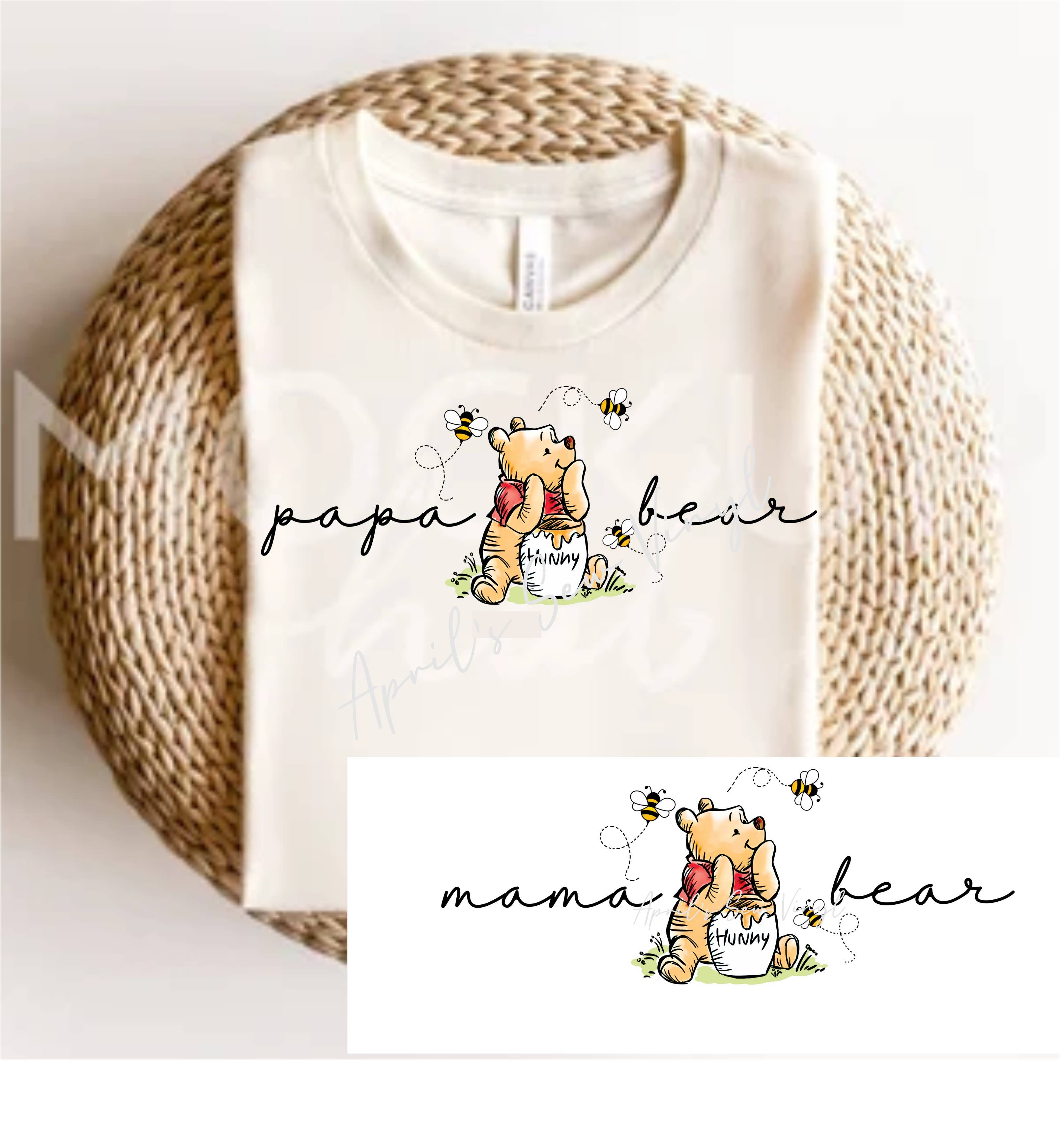 April's Sew Vinyl - Wholesale Graphic Sweatshirt - Women's - Pooh Bear Custom Shirt1