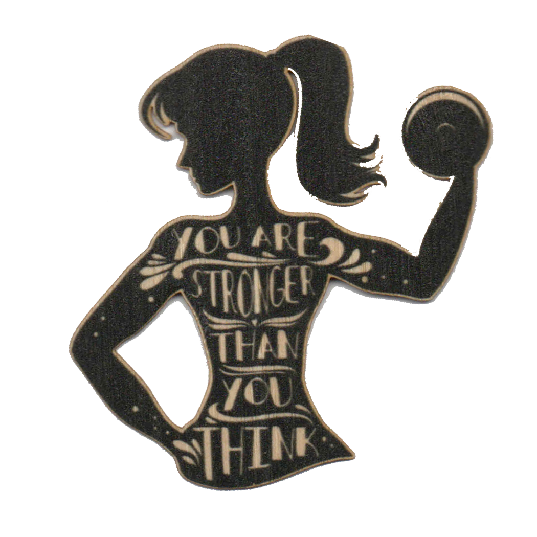 Bamboo Wood Stickers - Wholesale Sticker - You Are Strong...Think0
