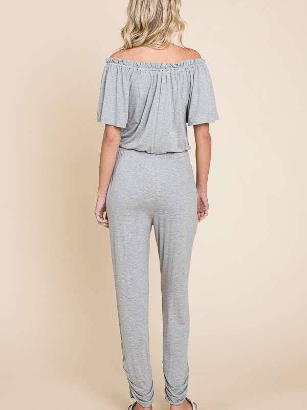 Culture Code - Wholesale Jumpsuit - Women's - CAR1489 - OFF SHOULDER PEASANT JUMPSUIT8