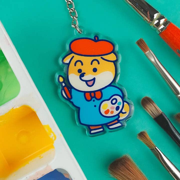 Yeaaah! Studio - Wholesale Keychain - Unisex - "Mimi - artist" keychain in recycled acrylic3