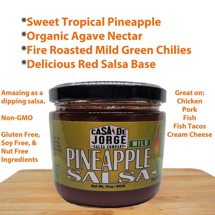Casa De Jorge Salsa - Wholesale Salsa - Pineapple Salsa - Mild3
