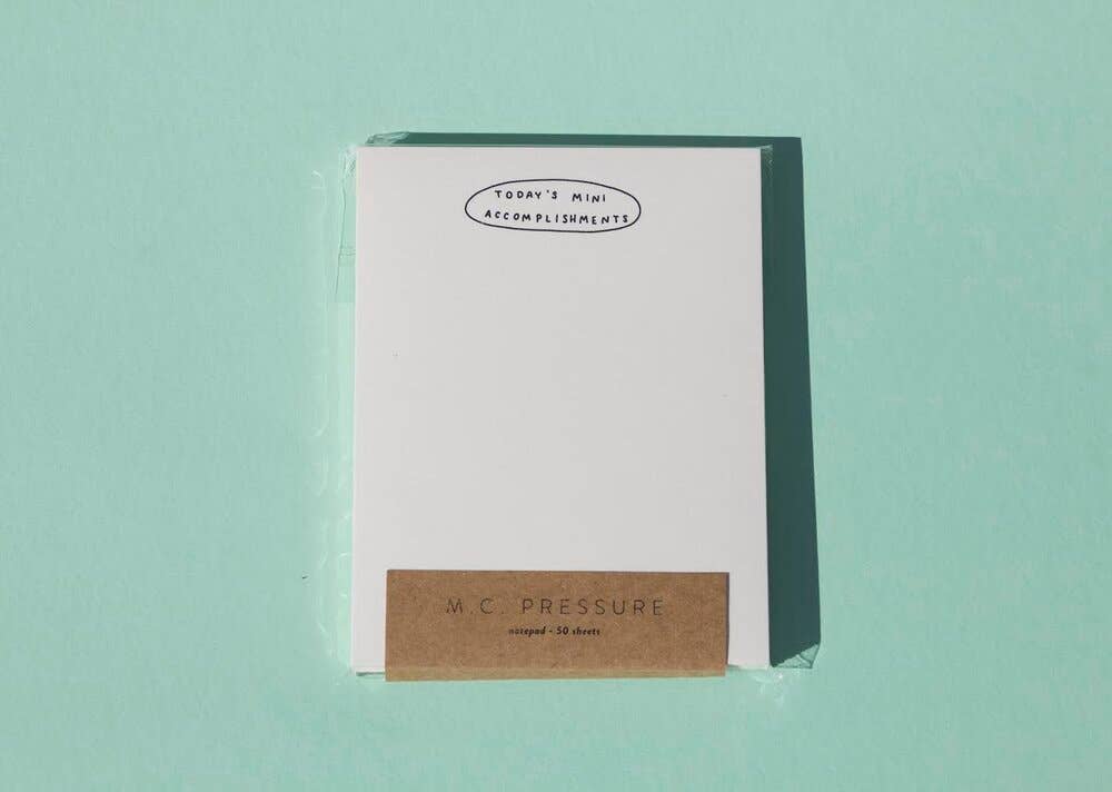 M.C. Pressure – Großhandel Notizblöcke – Notizblock für die kleinen Erfolge von heute2