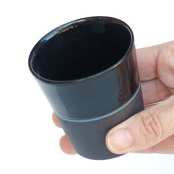 Black Porcelain Small Coffee Beaker - 5 Colour Options for wholesale by Sue Ure Maison