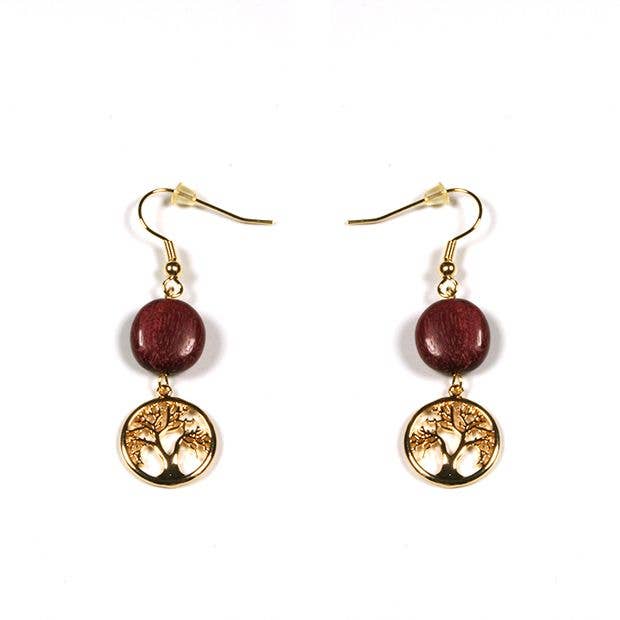 Mona vergulde oorbellen voor wholesale door Essenciel