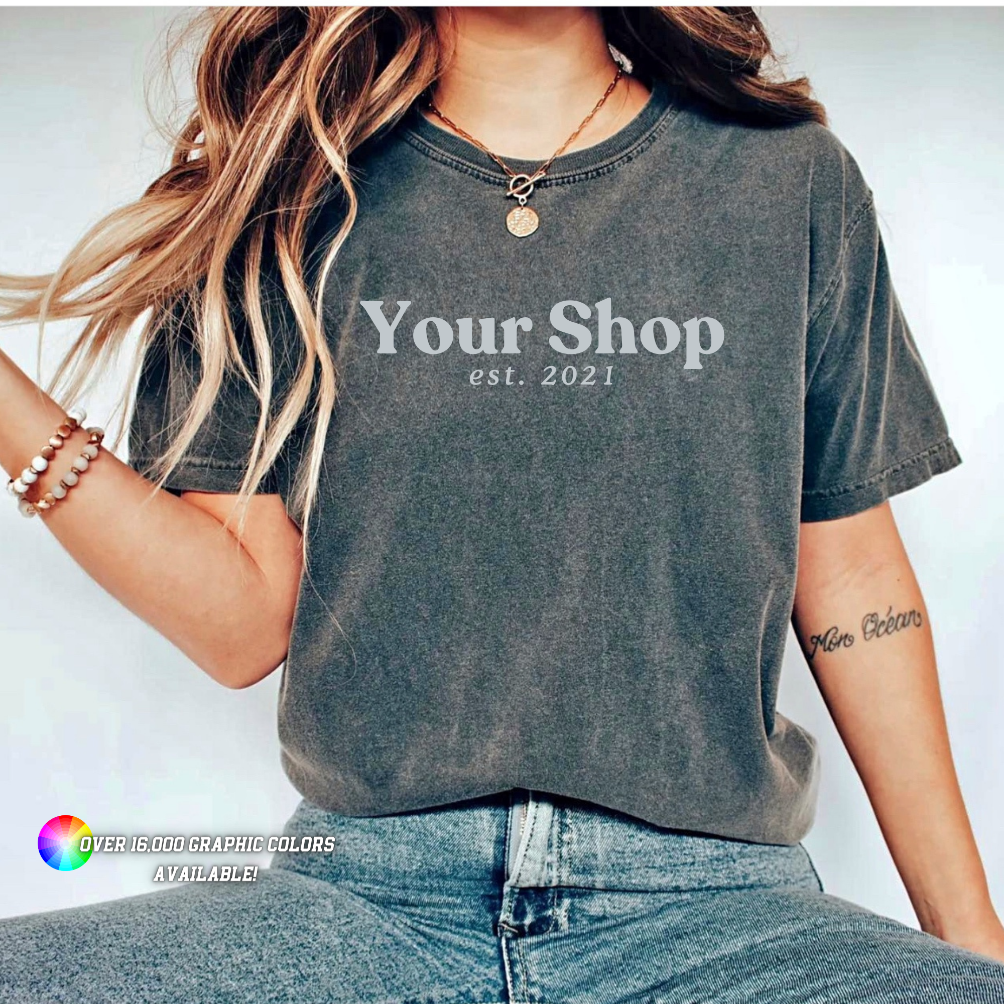 Faith & Life Christian Brands - Vente T-shirt sérigraphié – unisexe - Haut de boutique logo ville État Comfort Colors vêtements personnalisés0