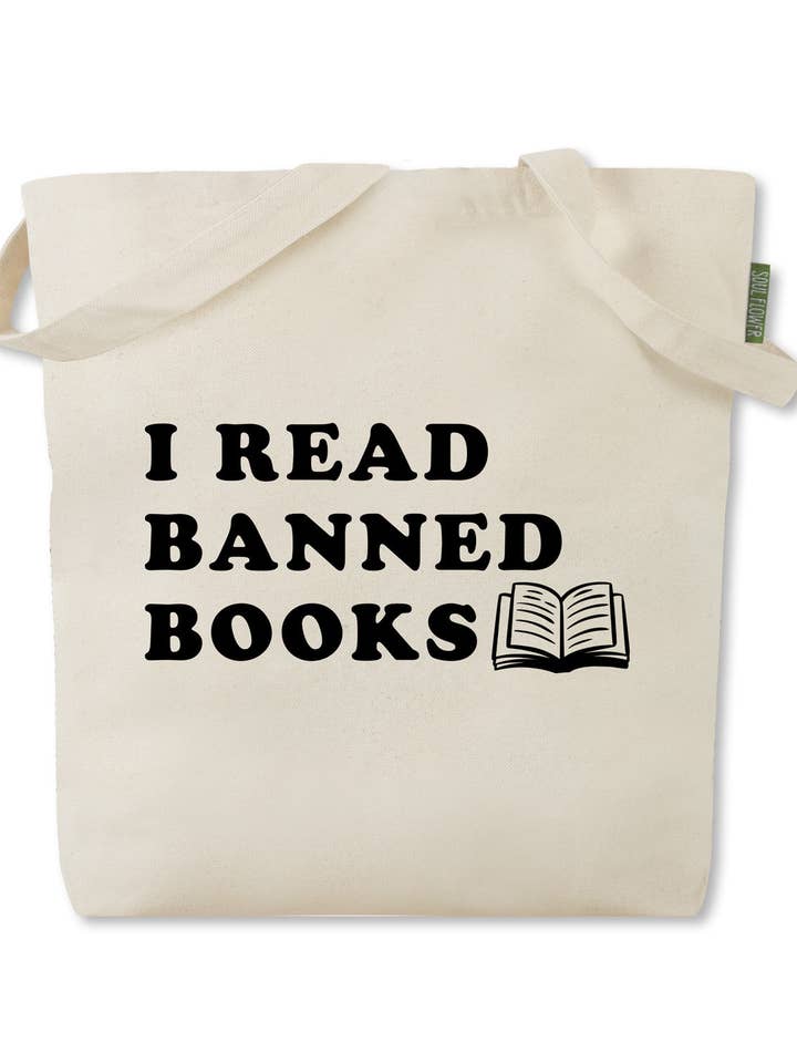 I Read Banned Books Tote Bag for wholesale by Soul Flower