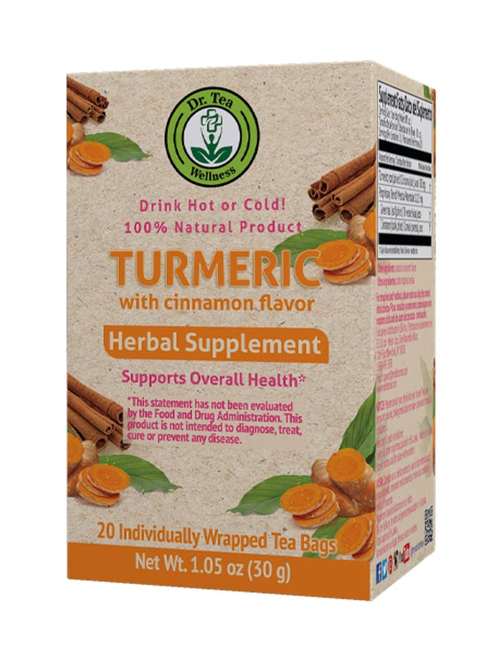 20 CT Turmeric with Cinnamon Flavor for wholesale by Mekor LLC