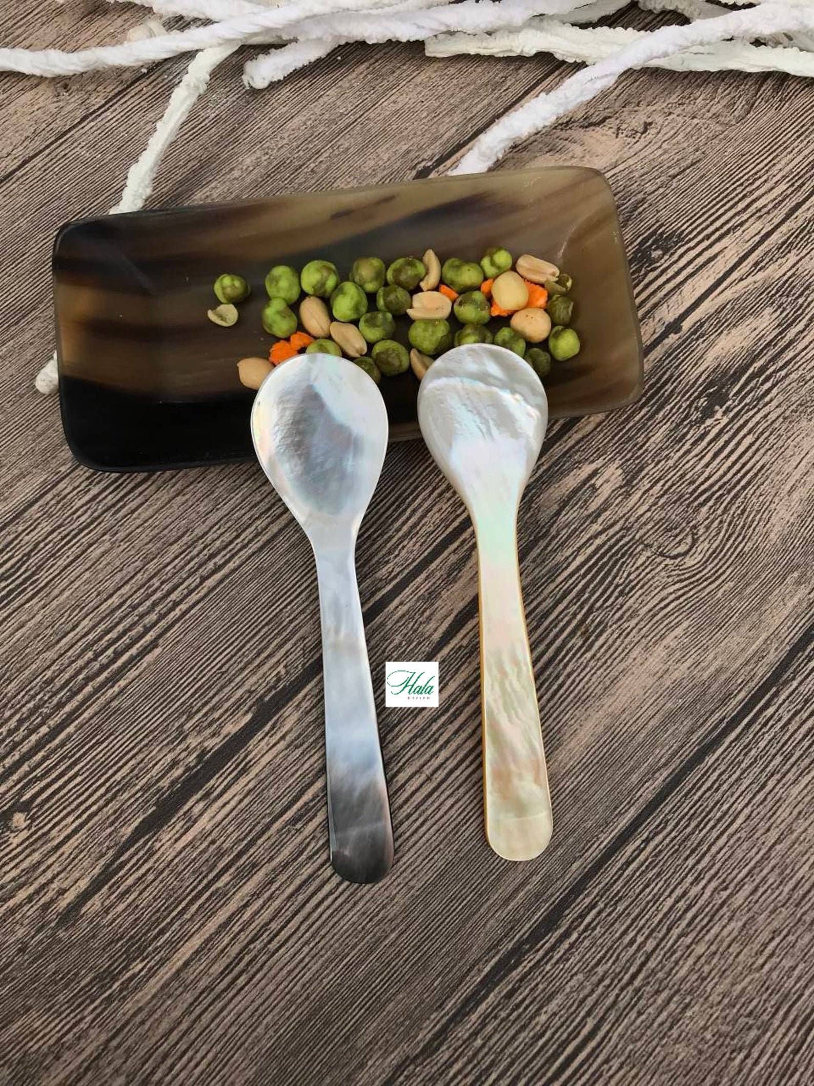 Hala Design - Wholesale Table Spoon (Cutlery) - Custom Oyster Caviar Spoon, Golden Oyster Caviar Spoon6