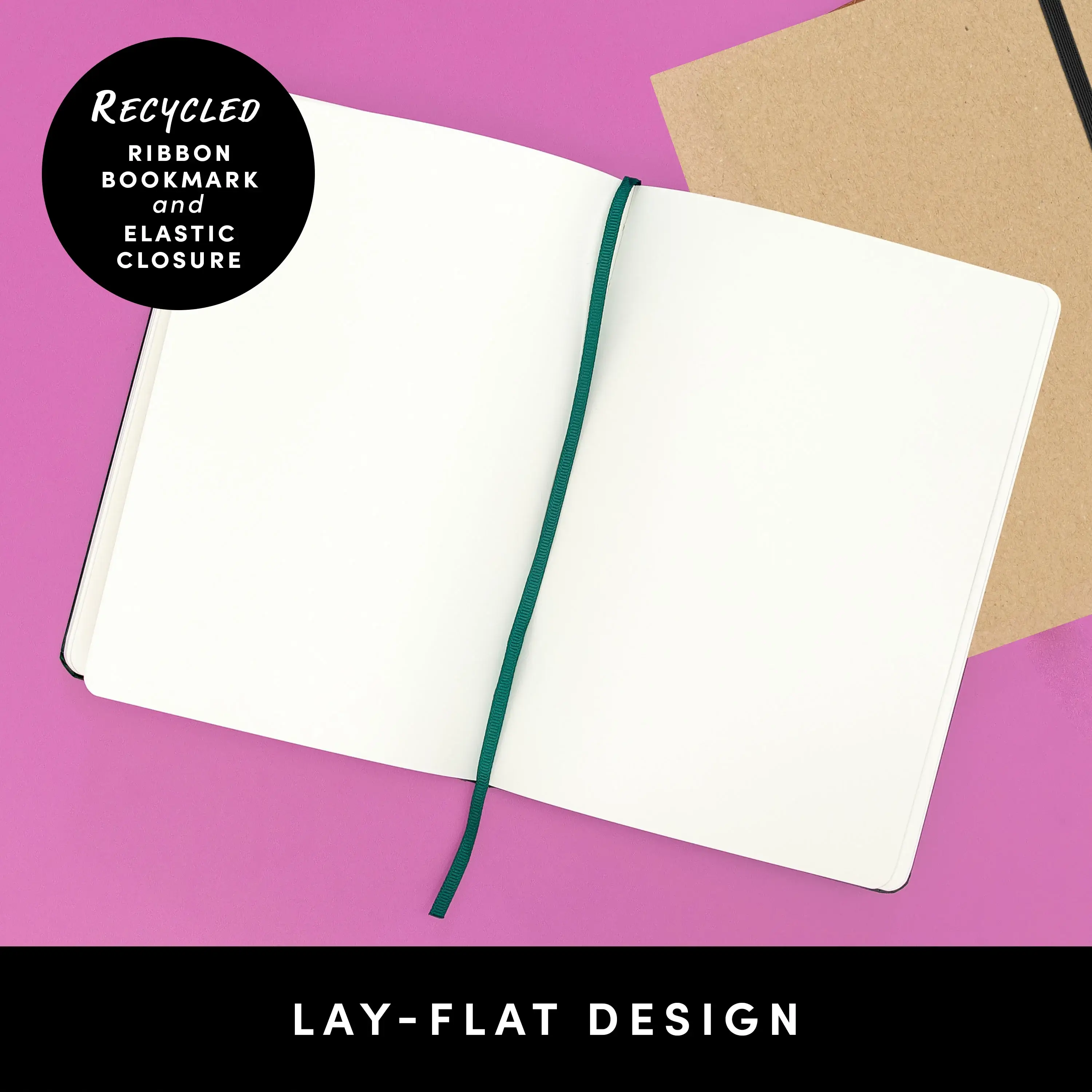 Paperage - Wholesale Notebook - 160PG Recycled Casebound Blank Journal Notebook7