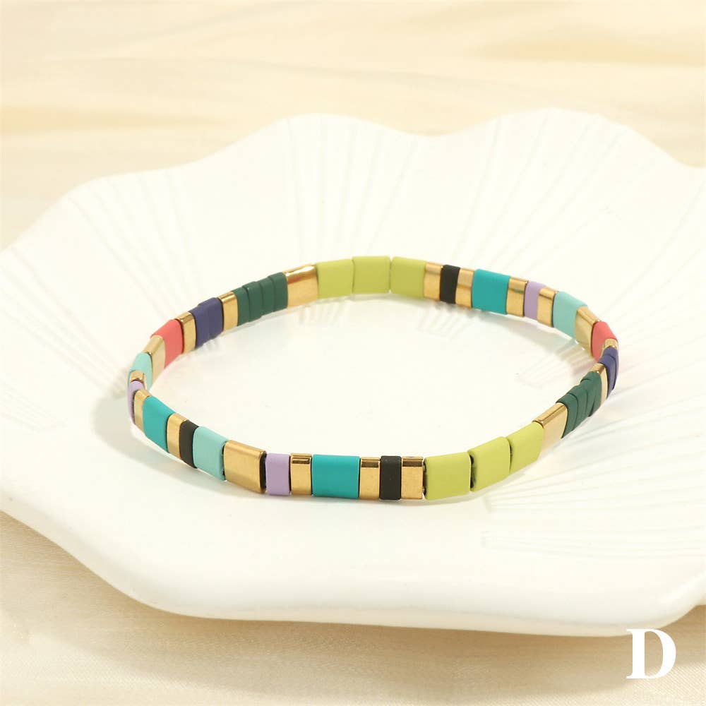 Mio Queena – Engroshandel Perlearmbånd – 5 mm TILA perle armbånd med elastik - BJ38