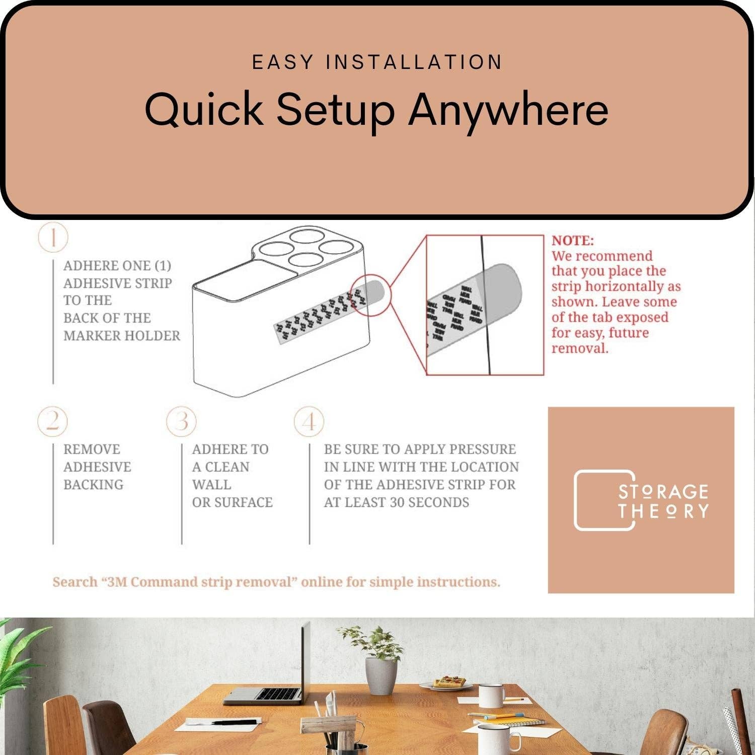 Storage Theory - Vente Tableau blanc/tableau effaçable à sec - Support de Mini Marqueur8