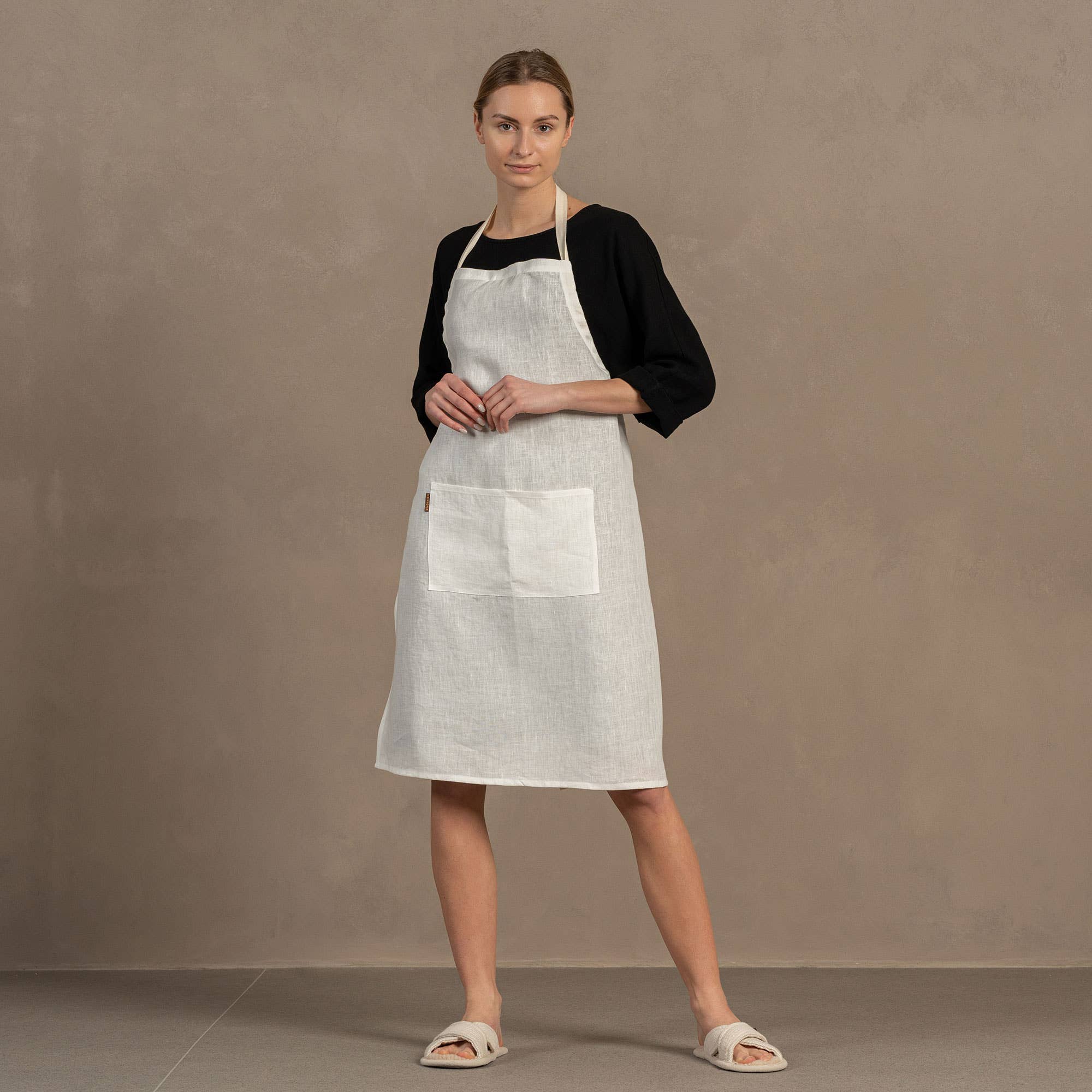 menique – Engroshandel Forklæde – Justerbart forklæde i hør5