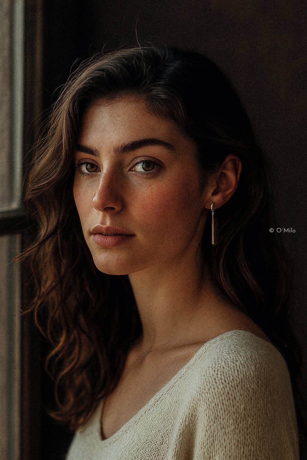 O'Milo - Wholesale Hangende/ronde oorbellen - Golden pendel oorbellen Vela9