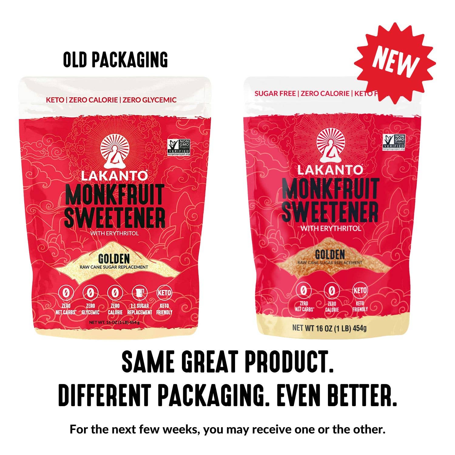 Lakanto - Wholesale Sugar/Sweetener - Lakanto Golden Monk Fruit Sweetener with Erythritol - 1 lb7