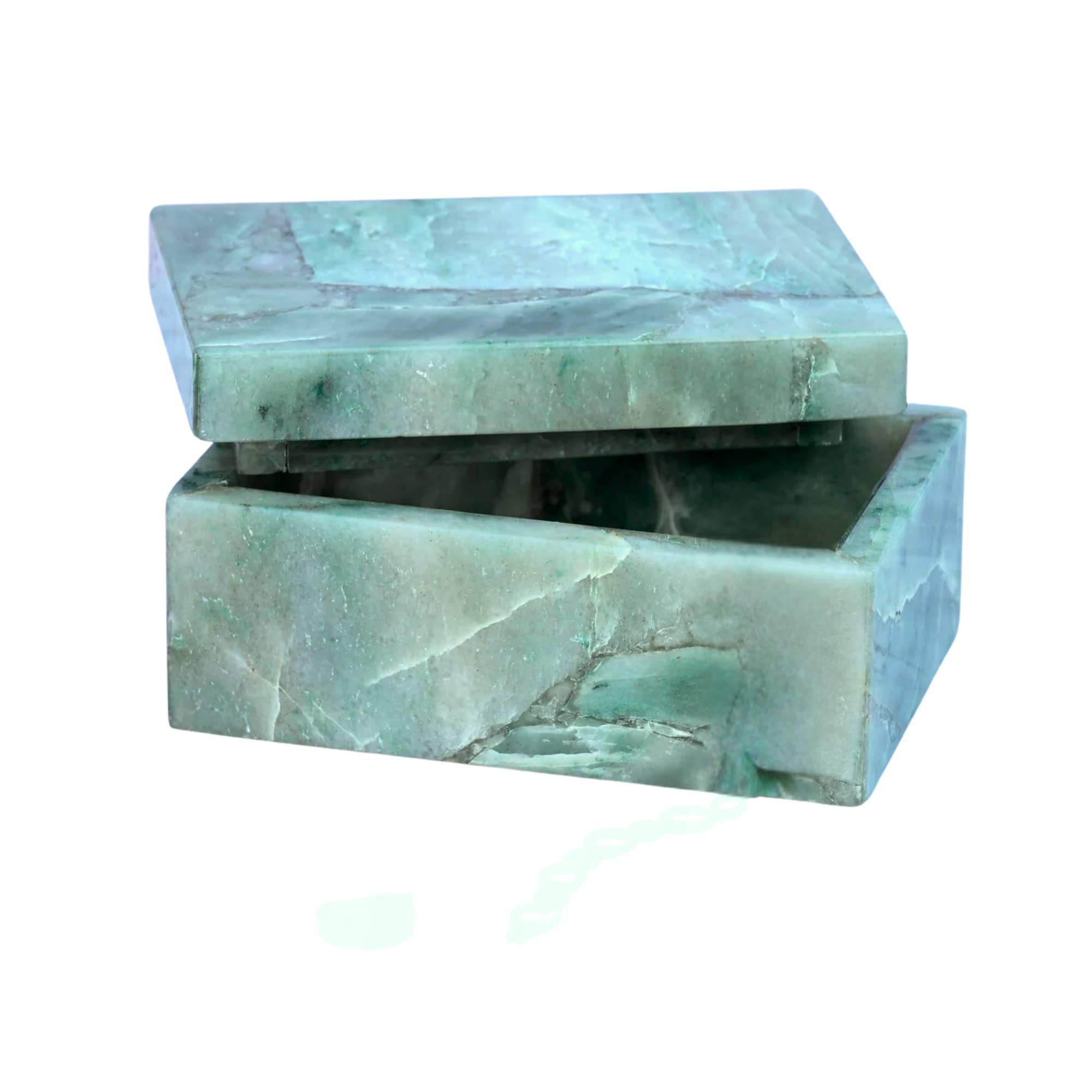Serein Wellness – wholesale Jewellery box/organiser – Green Aventurine Box Gemstone Crystal Trinket Box