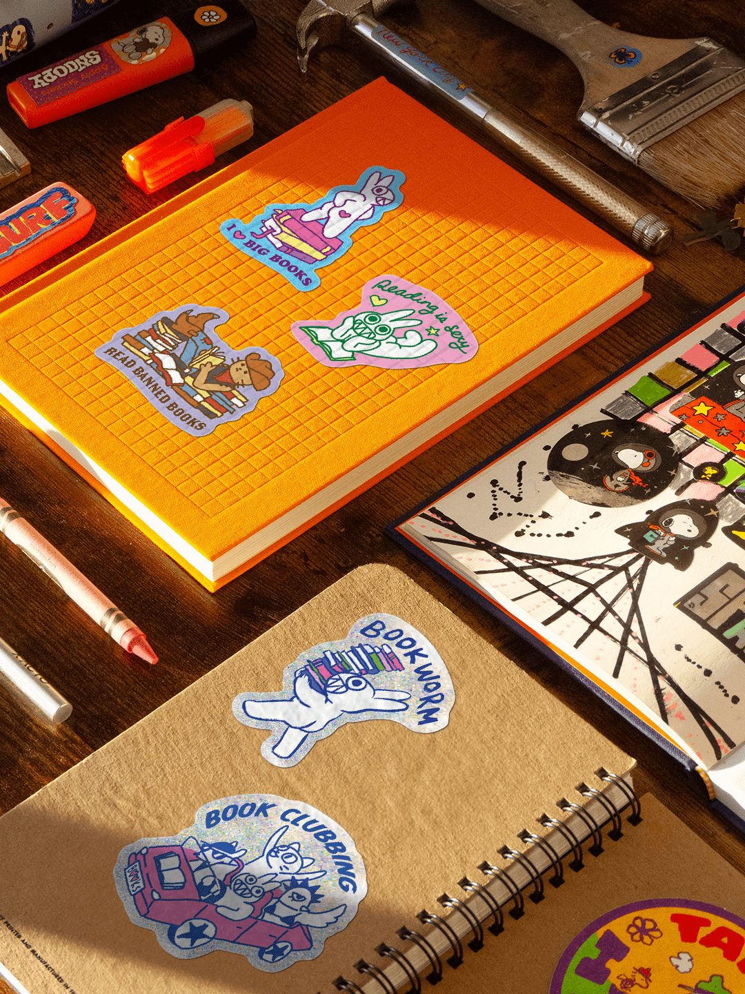 Apply Stickers – wholesale Sticker – Book Clubbing by Apply (bookish) - Die-Cut Sticker1