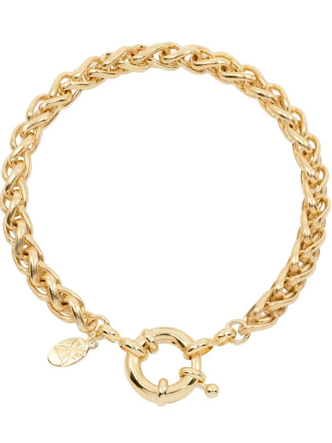 Bracciale a catena a spina di pesce, bracciale a catena Statement per la vendita all'ingrosso da parte di Atelier Petites Pierres