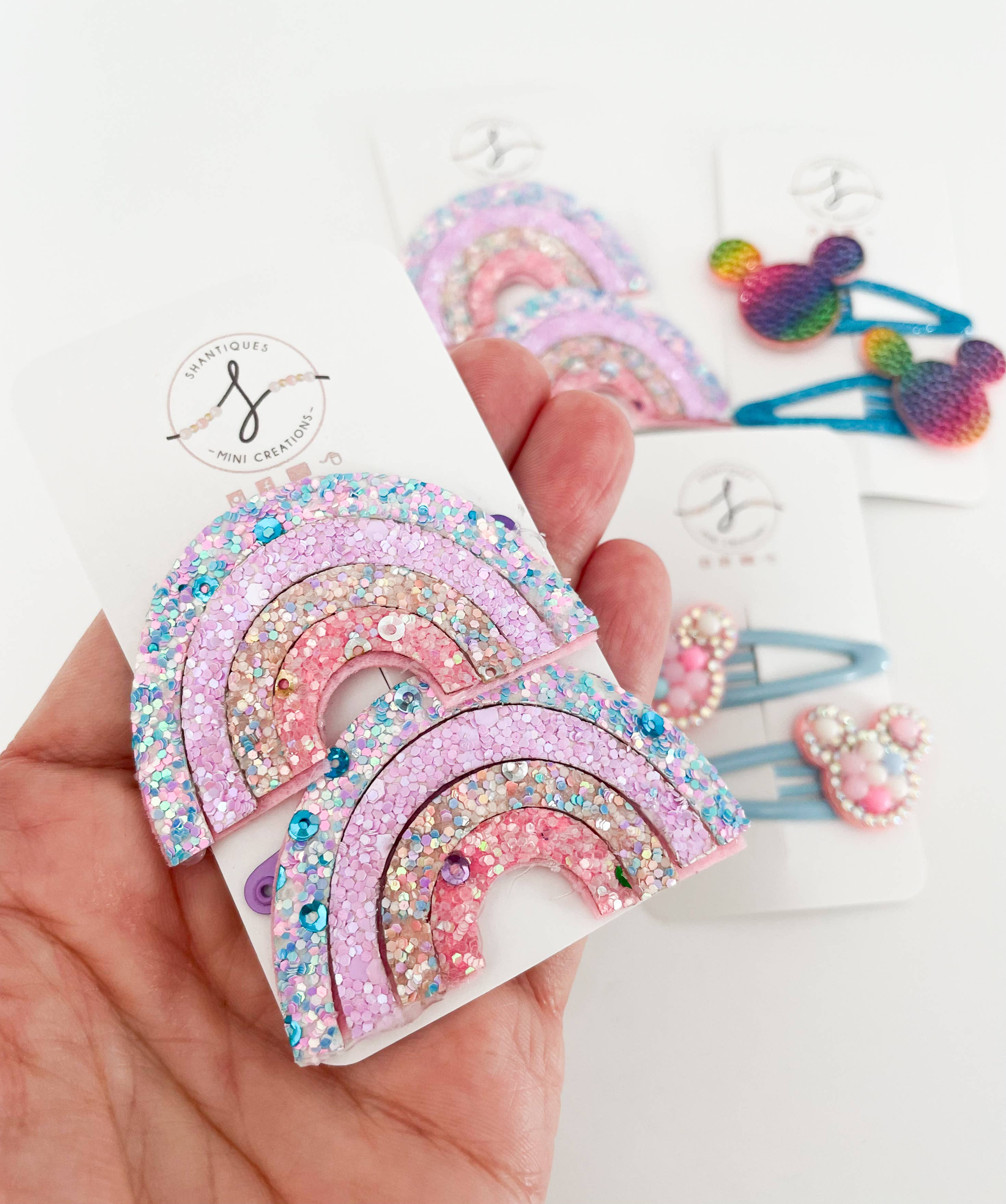 Shantiques Mini Creations - Venta al por mayor Pinzas para el pelo - Niños - Conjuntos completos de Snap Clip - Diversión primaveral0