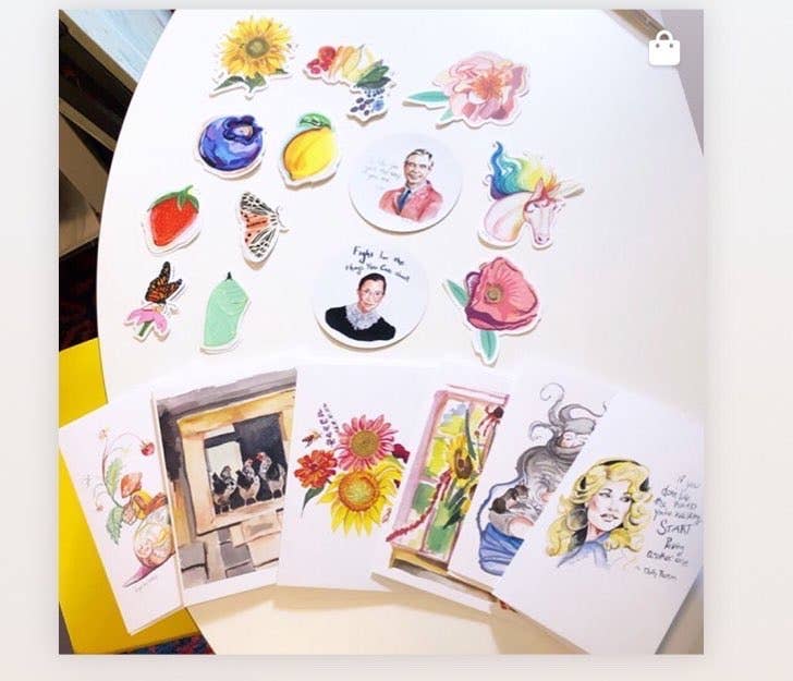 Gray Day Studio - Wholesale Everyday Greeting Card - Rainbow Poppies, floral Card1