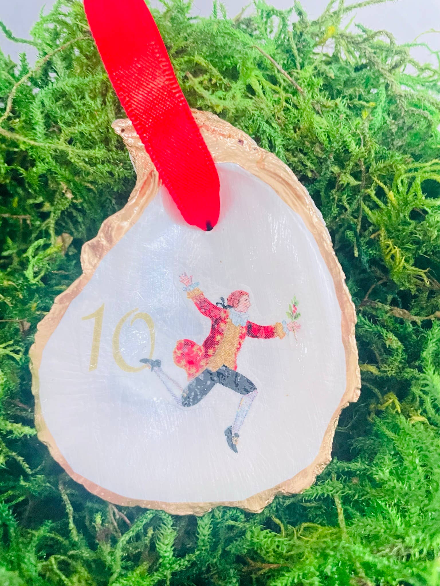 Shells by Shea - Wholesale Ornament - Oyster Shell Ornament Set,12 Days of Christmas Ornaments3