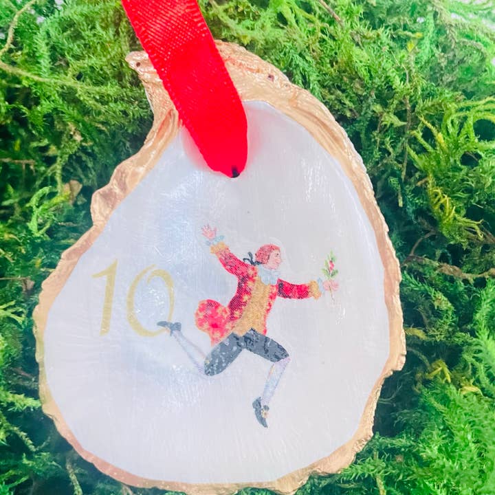 Shells by Shea - Wholesale Ornament - Oyster Shell Ornament Set,12 Days of Christmas Ornaments3