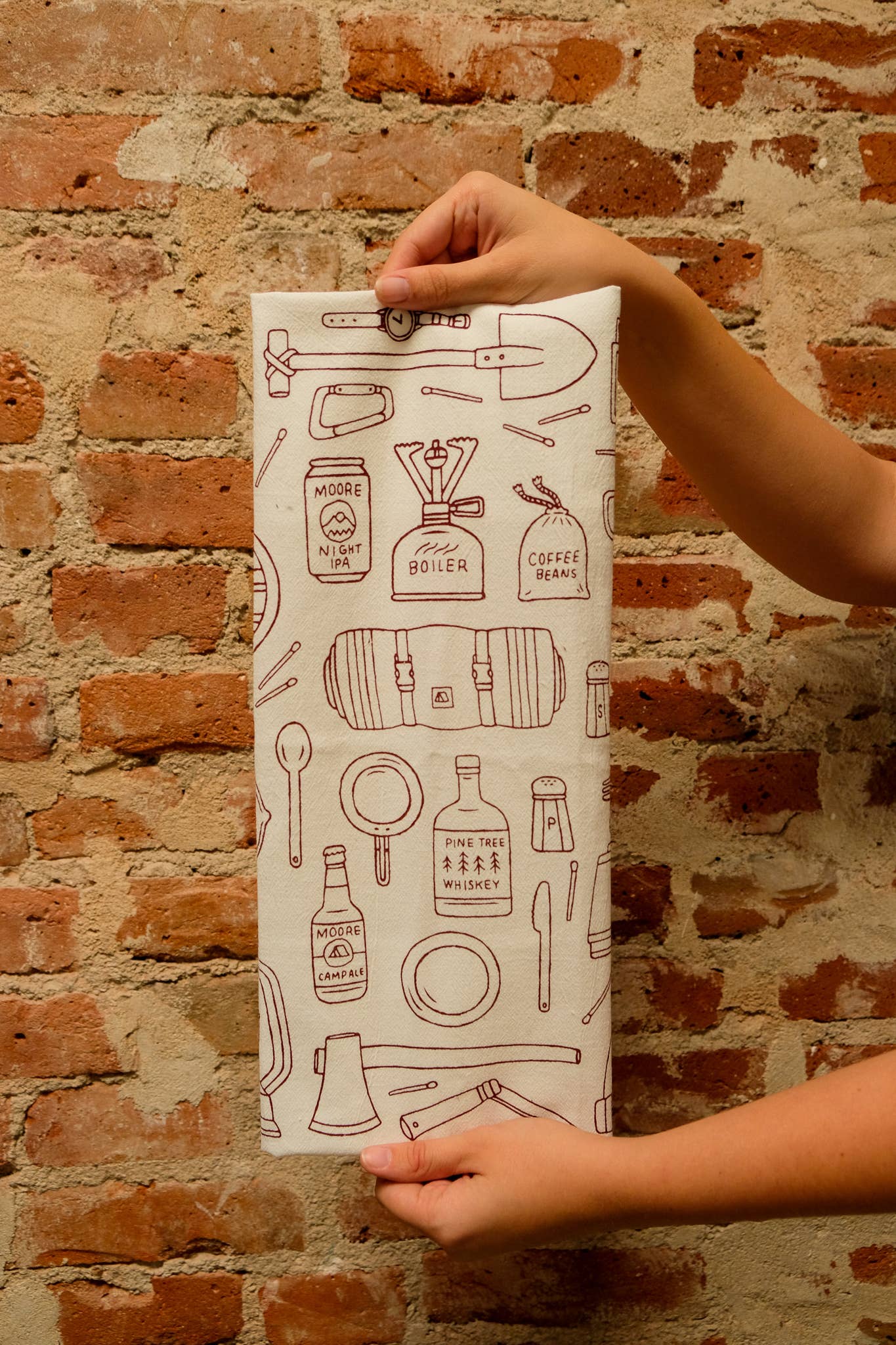 Moore Collection - Wholesale Tea Towel - Camp Gear Tea Towel1