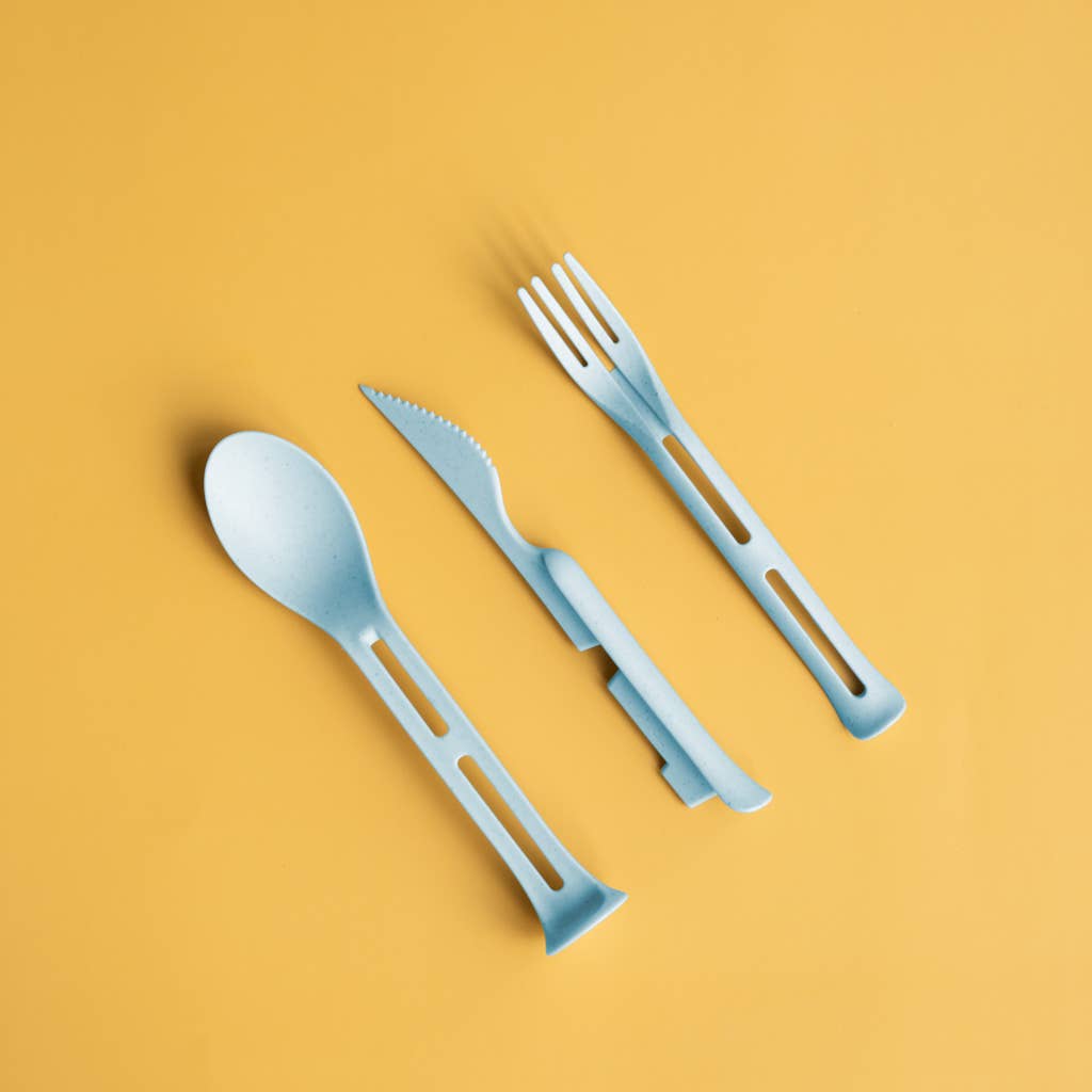 GreenWave - Wholesale Assorted Cutlery Set - Eco-Friendly Wheat Straw Nesting Utensils Cutlery Set4