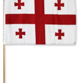 Montierte Flagge der Republik Georgia, 30,5 x 45,7 cm für den Großhandel von 1-800 Flags
