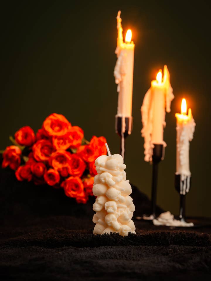 Halloween - Vela Única Torre Crânio - Spooky Skeleton por atacado de Allure CA