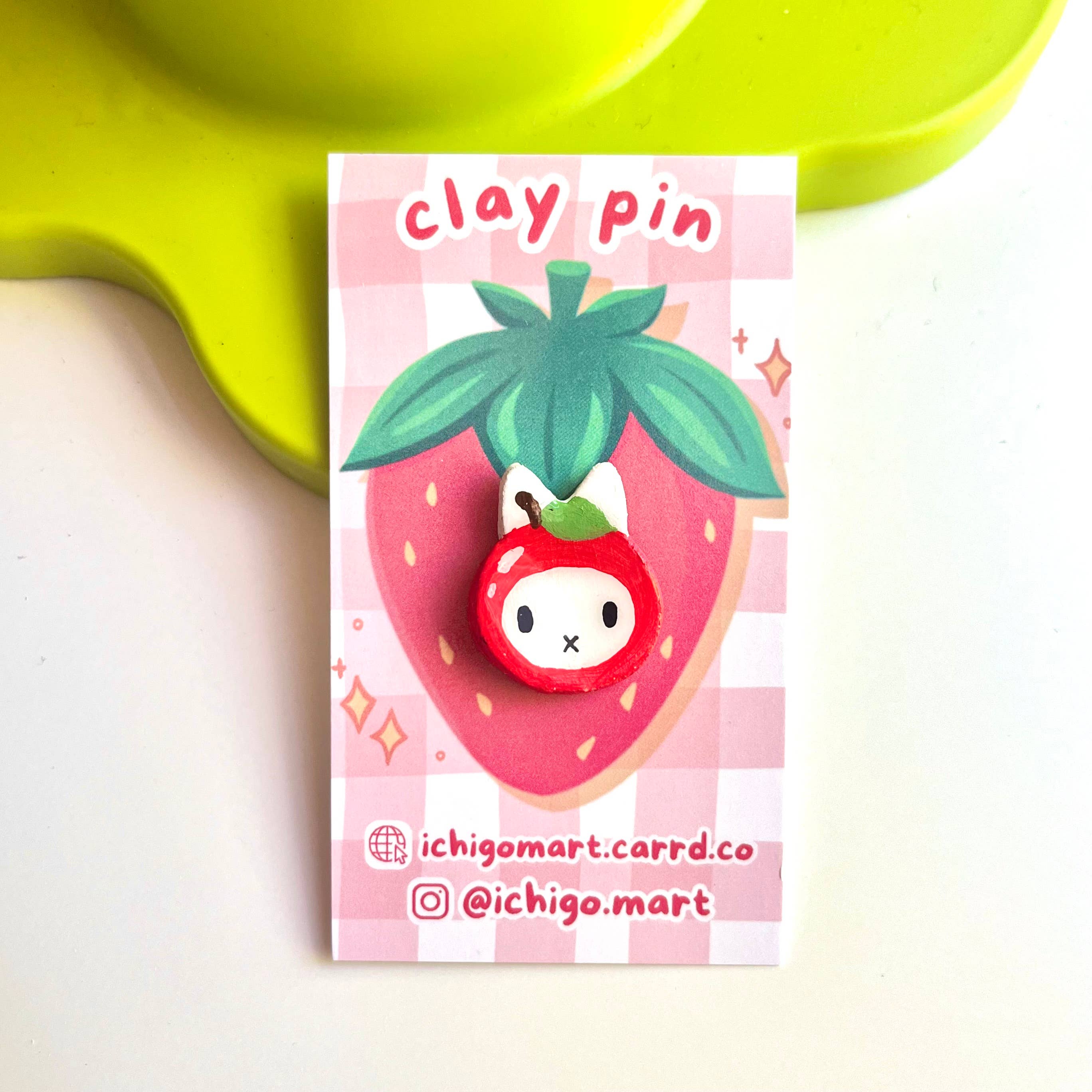 Ichigo Mart - Wholesale Lapel Pin/Button - Miffy Fruit Handmade Clay Pins0