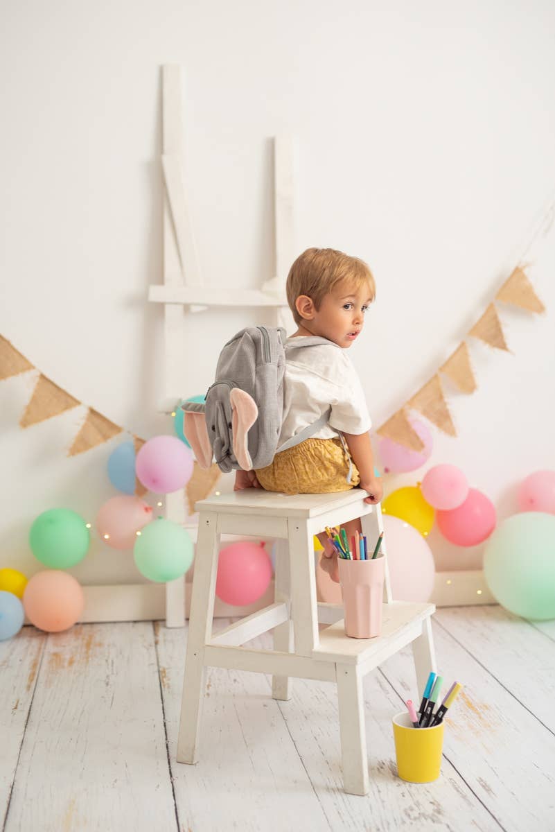 Crochetts – Mochila - Crianças por atacado – Mochila de algodão com elefante em crochê1