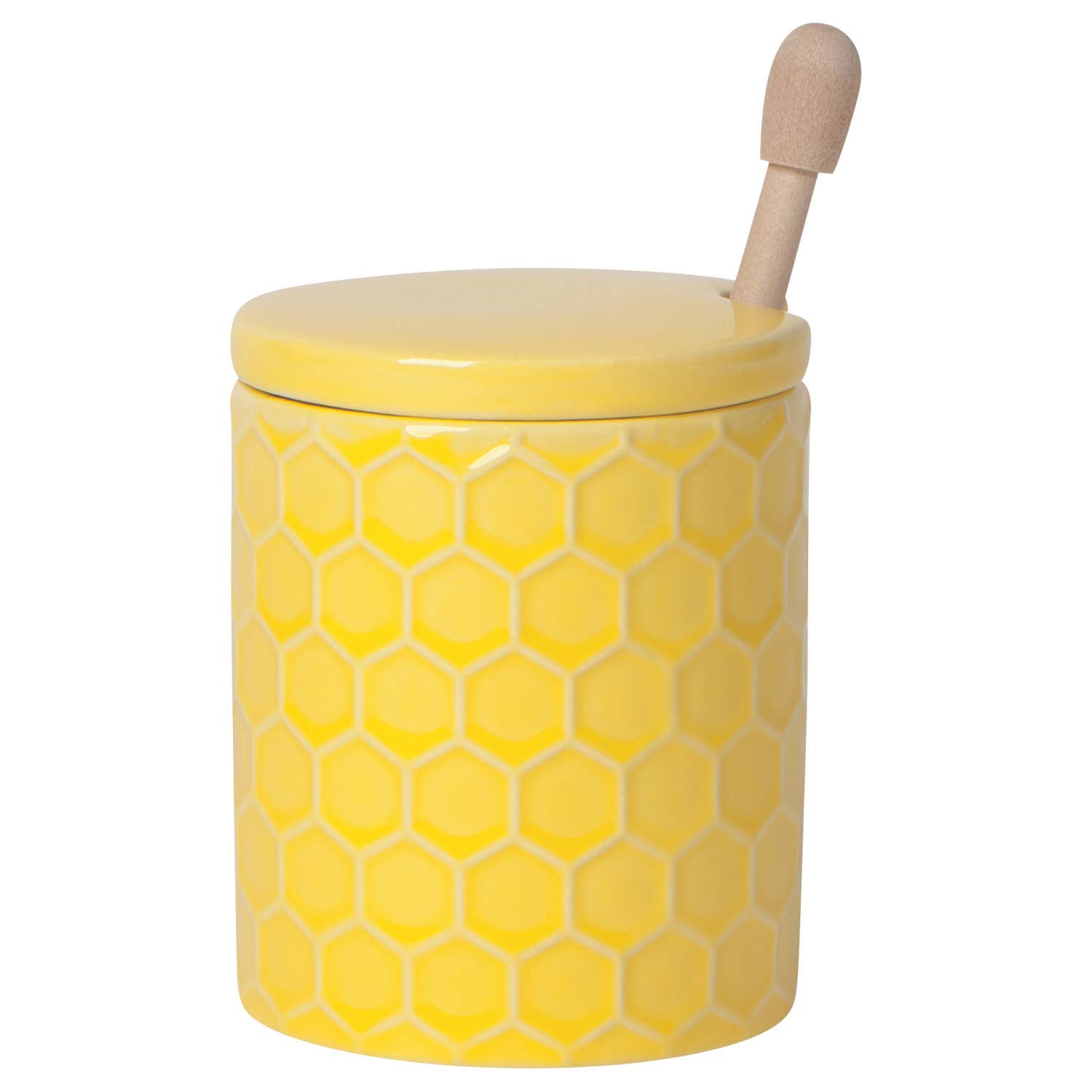 Now Designs by Danica - Wholesale Honey Pot - Honeycomb Honey Pot4